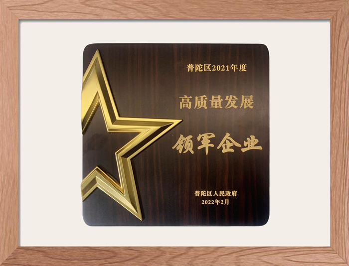 普陀區2021年(nián)度高質量發(fā／fà)展領軍企業
